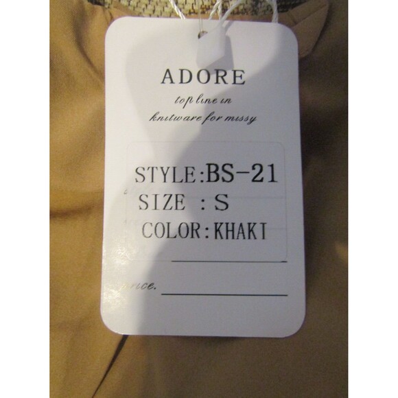 Adore Baroque Inspired Khaki Paisley Cropped Jacket Raw Hem Retails NWT $150 S - Picture 10 of 11